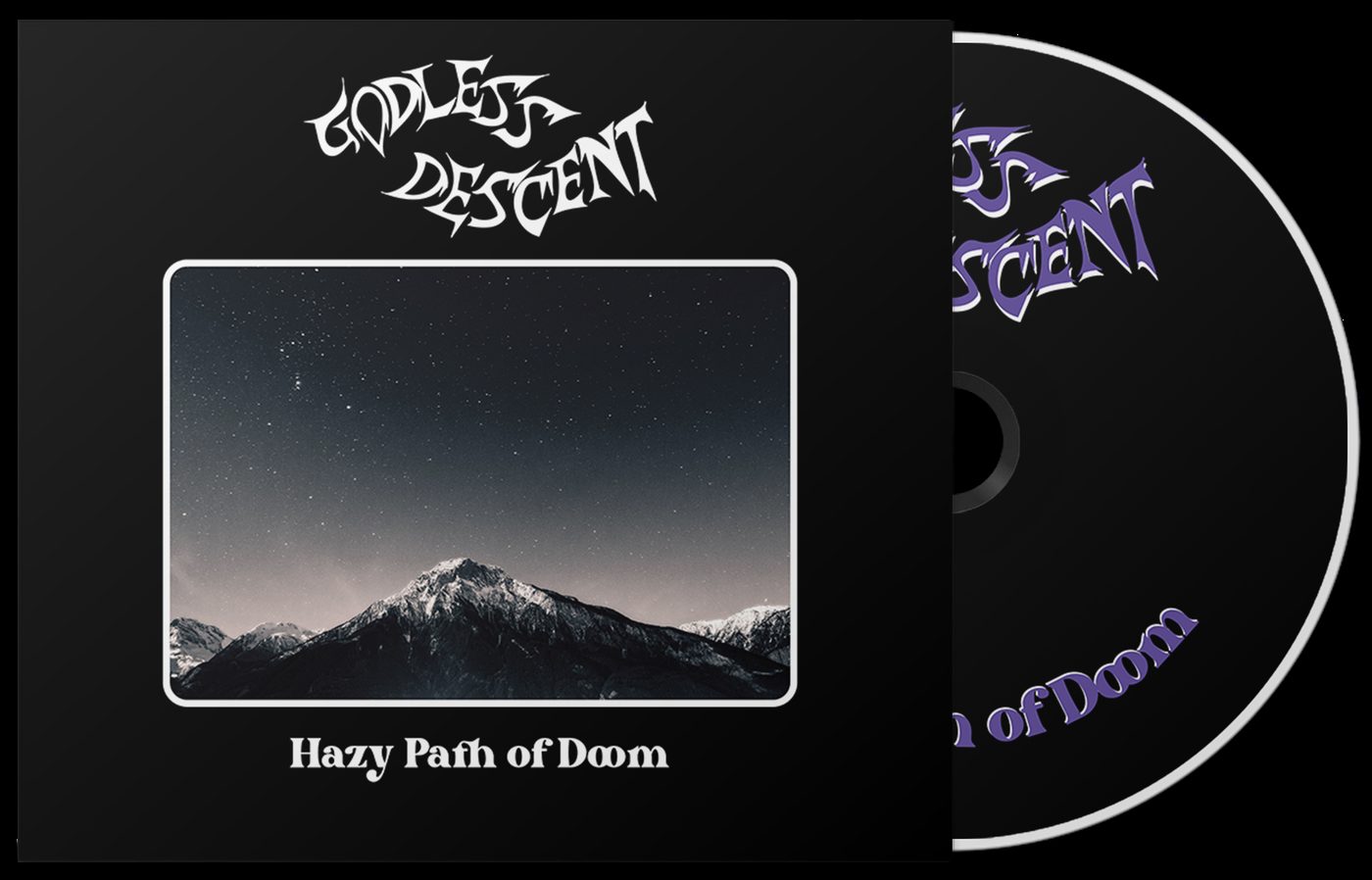 Hazy Path of Doom CD with violet print