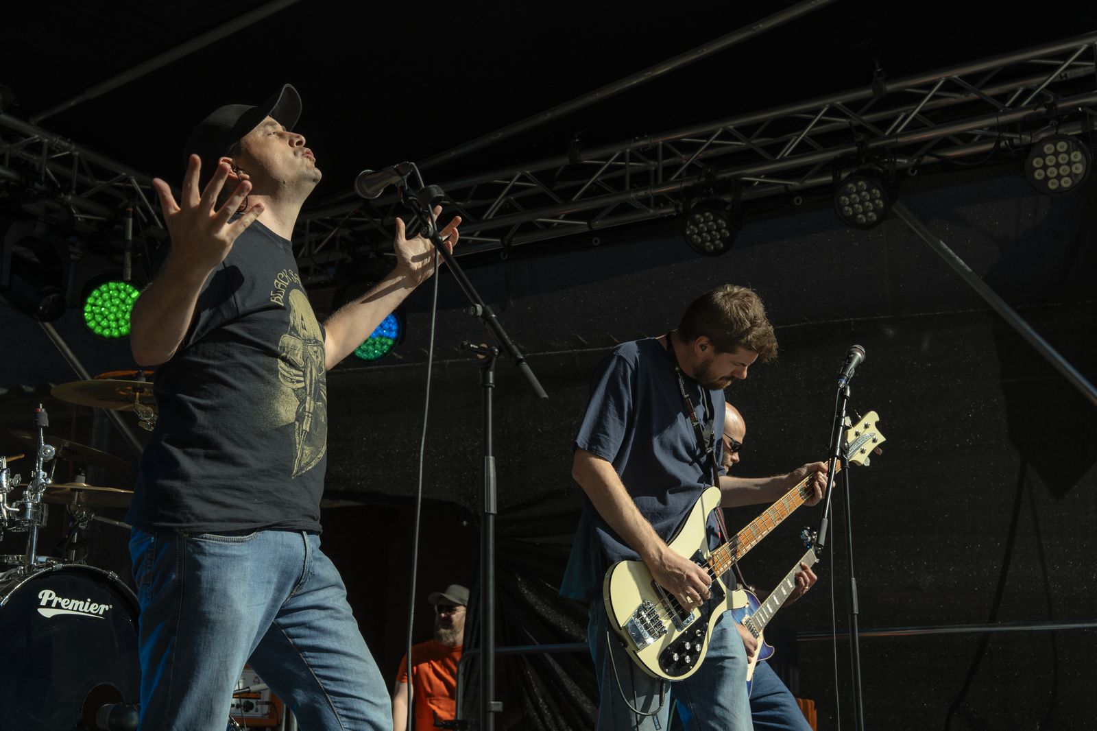 Godless Descent live at Megathon – open-air stage