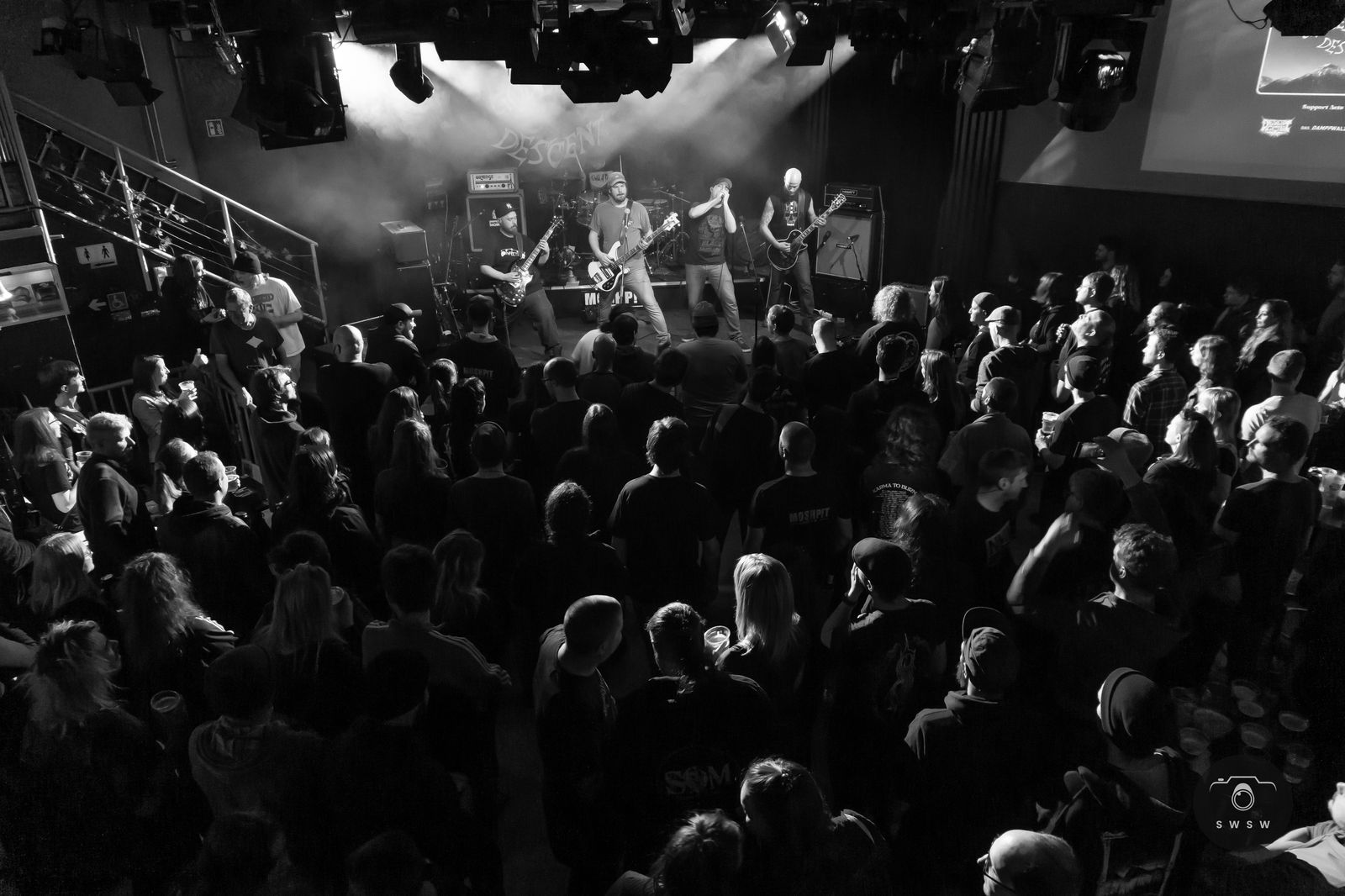 Godless Descent at Moshpit 2023 – view across the crowd